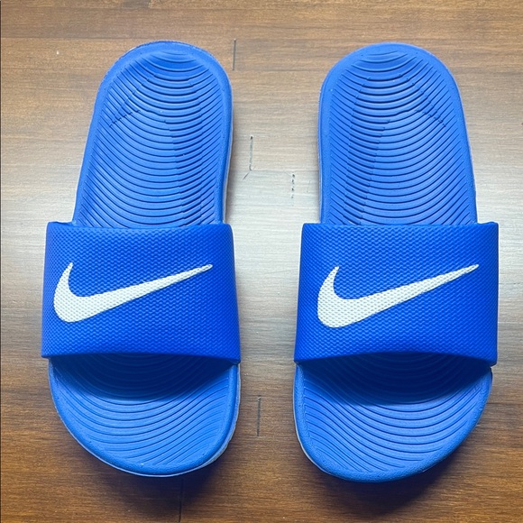 Nike Royal Blue Slide Sandals - Picture 1 of 3